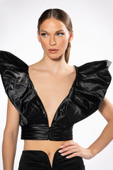 PUFF SHOULDER BOLERO