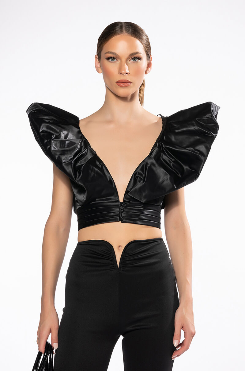PUFF SHOULDER BOLERO