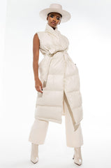 BARLOW VEST LONG PU PUFFER VEST