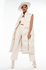 BARLOW VEST LONG PU PUFFER VEST