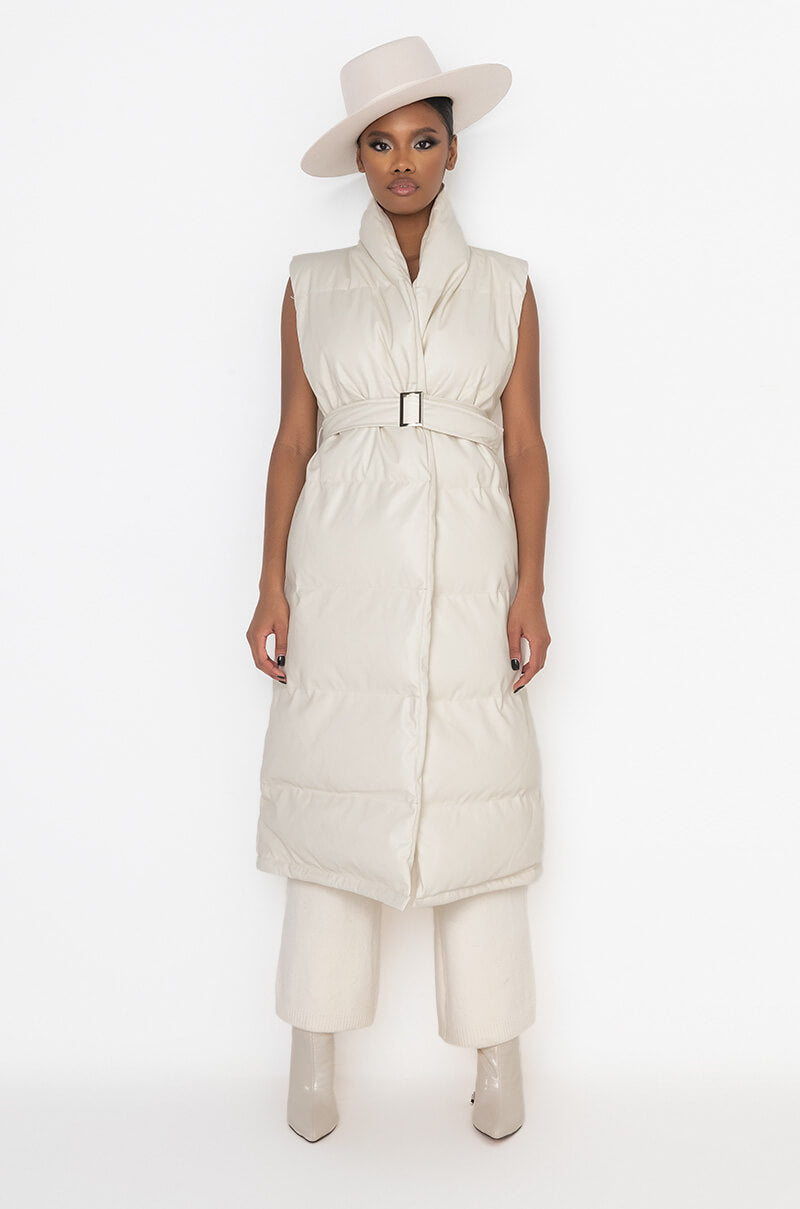 BARLOW VEST LONG PU PUFFER VEST