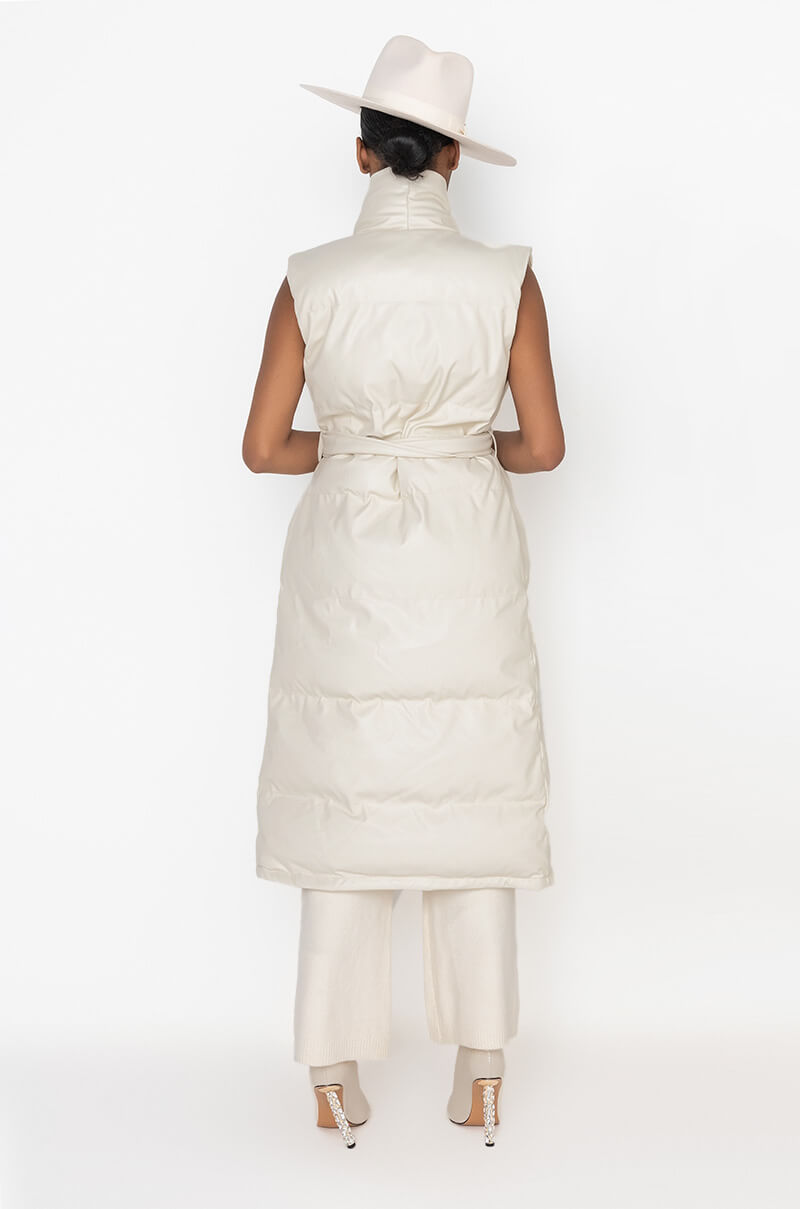 BARLOW VEST LONG PU PUFFER VEST