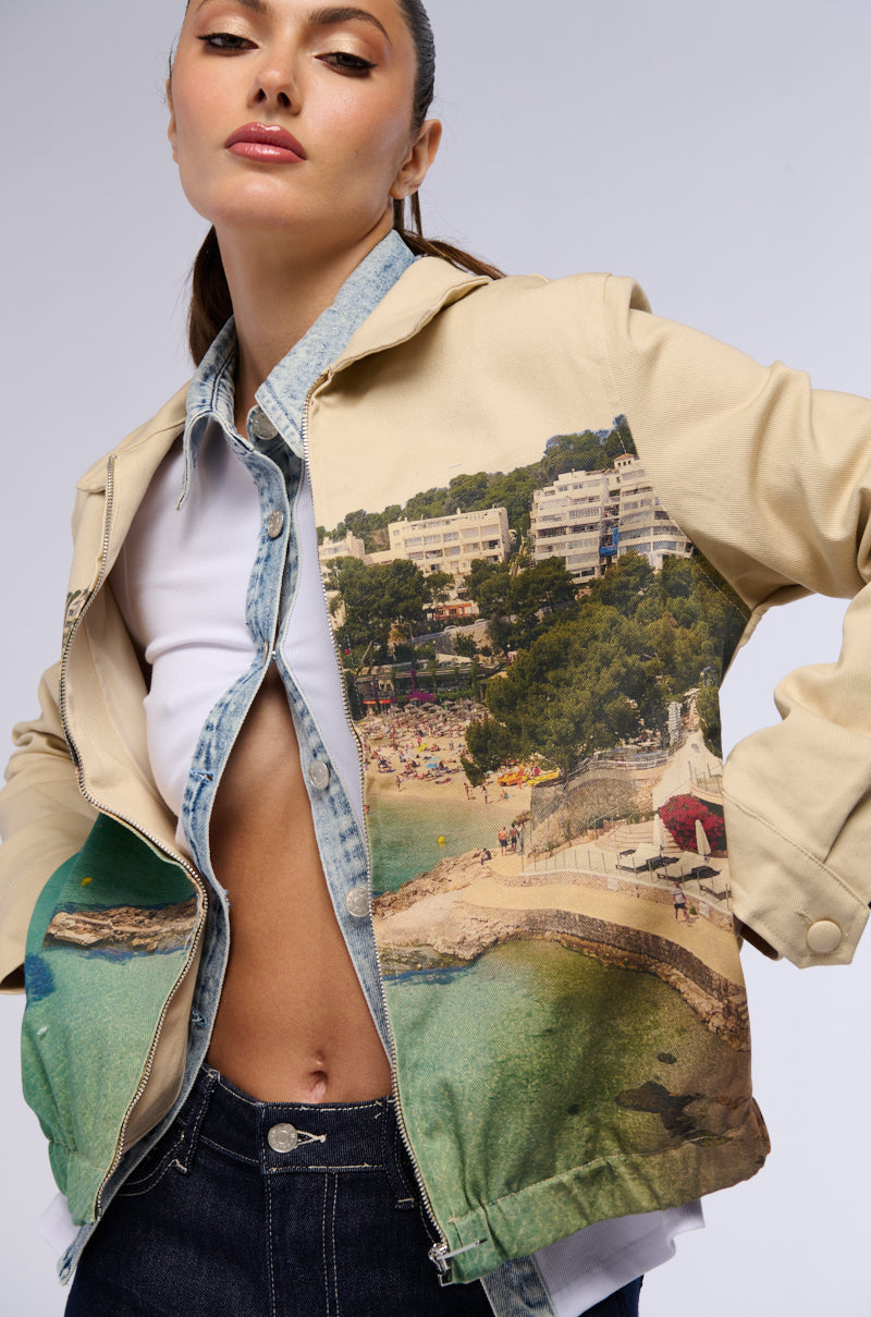 PURO BEACH CANVAS BOMBER