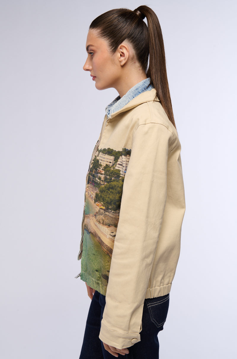 PURO BEACH CANVAS BOMBER