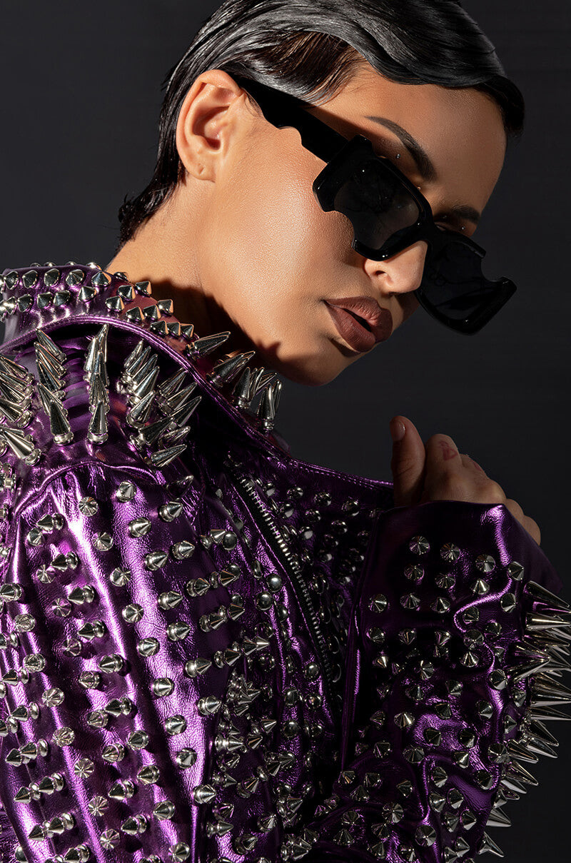 PURPLE DREAMS STUDDED MOTO