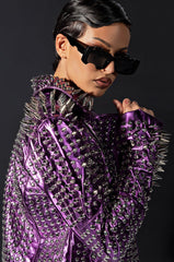 PURPLE DREAMS STUDDED MOTO