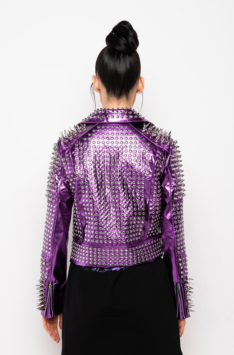 PURPLE DREAMS STUDDED MOTO