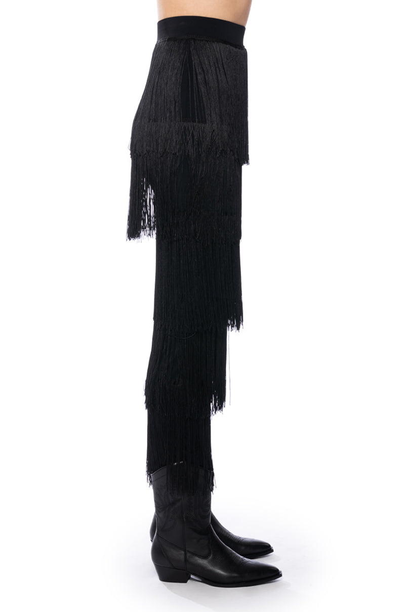 PUT ME FIRST FRINGE MAXI SKIRT