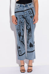 QUEEN OF MY HEART WIDE LEG DENIM
