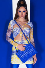QUEEN SLAY MINI MESH DRESS WITH CUT OUTS