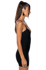 QUINN BANDAGE MINI DRESS IN BLACK