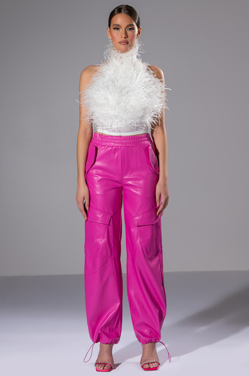 REAL OSTRICH FEATHER TOP