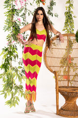 GRENADA ISLAND KNIT MIDI SKIRT