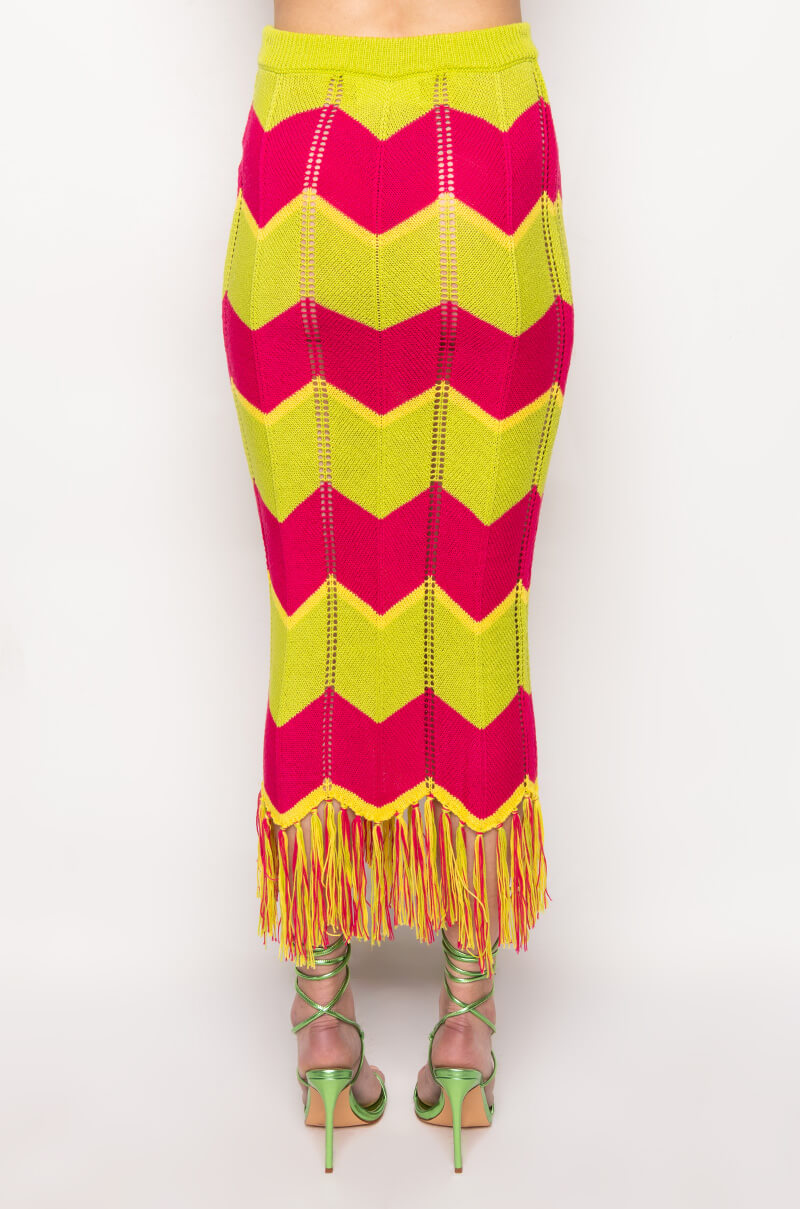 GRENADA ISLAND KNIT MIDI SKIRT