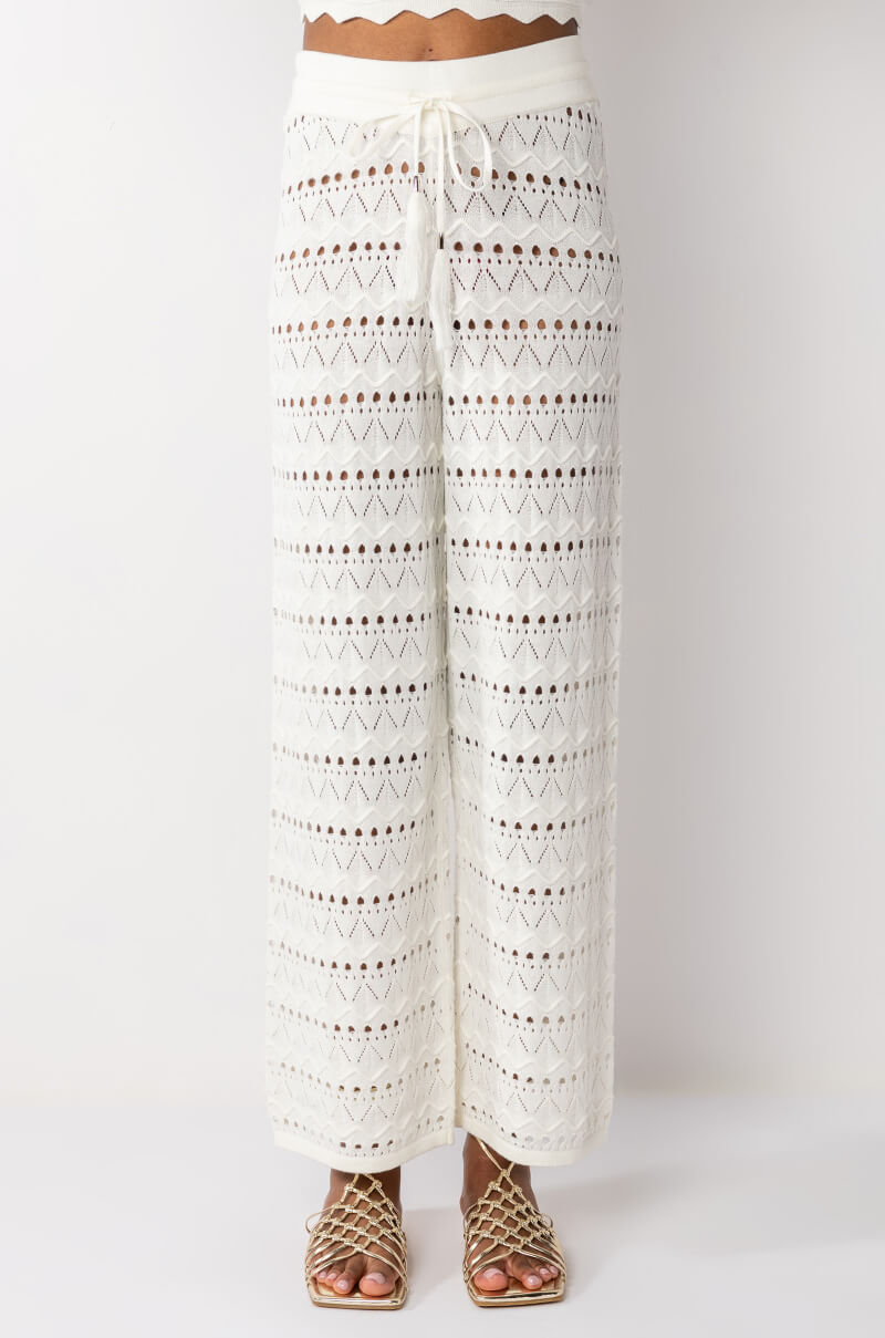 RESORT READY CROCHET WIDE LEG PANT