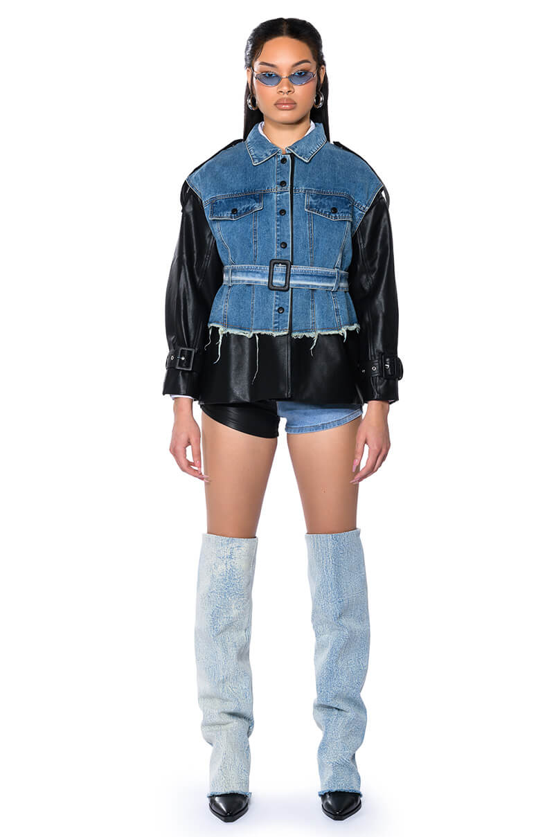 RHODE MIX MEDIA DENIM SHACKET