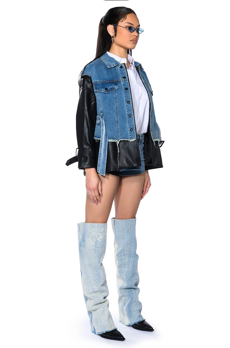 RHODE MIX MEDIA DENIM SHACKET