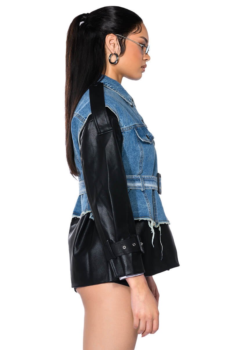 RHODE MIX MEDIA DENIM SHACKET