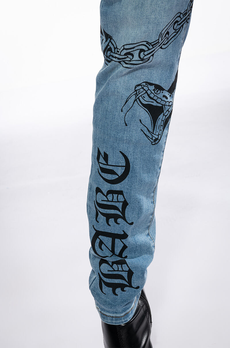 RIGHT CALL PAINTED HIGH RISE SKINNY JEANS