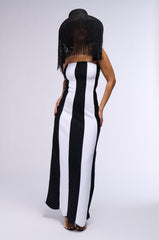 RING LEADER STRIPED MAXI DRESS