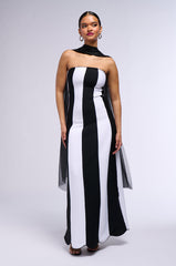RING LEADER STRIPED MAXI DRESS