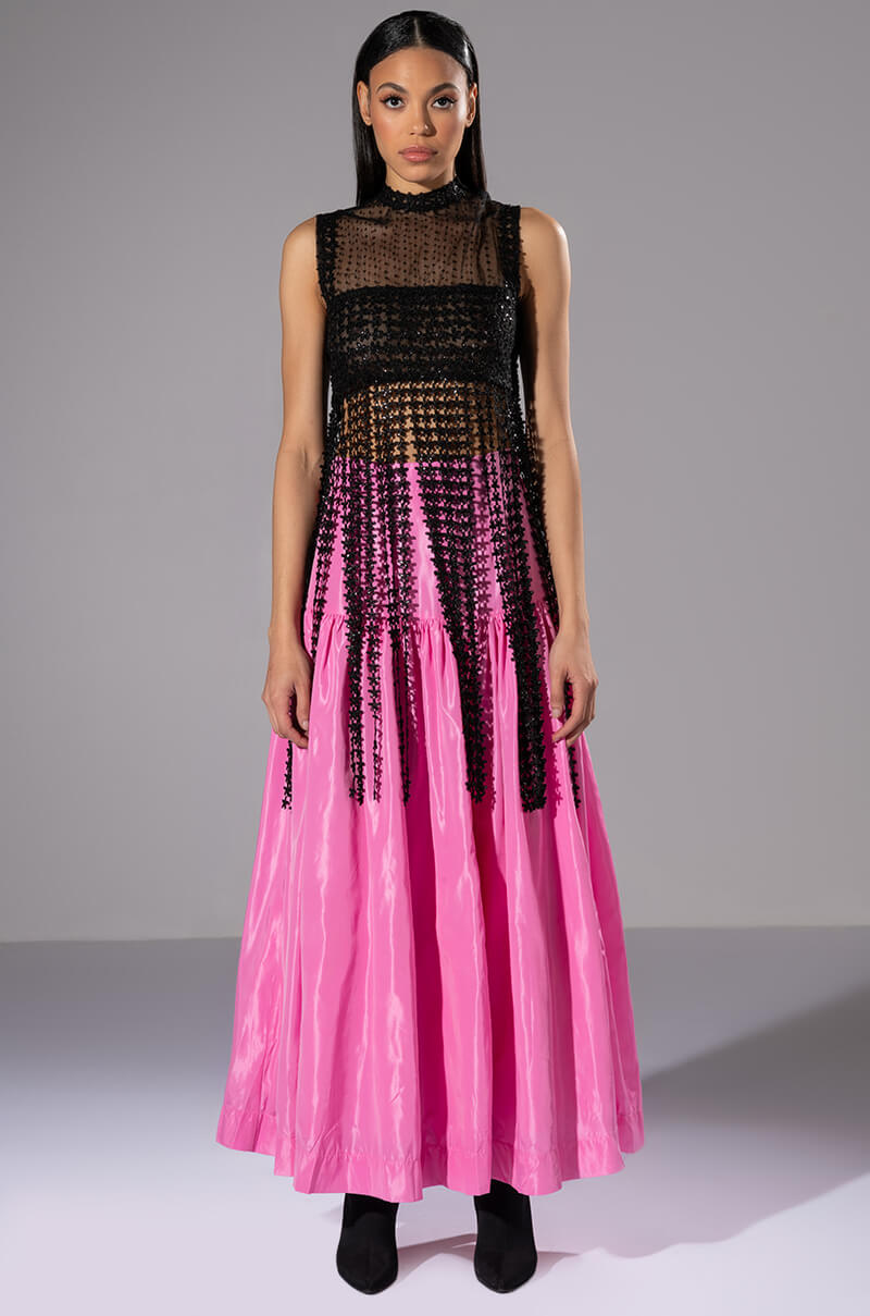 RIVER LACE FRINGED SLEEVELESS TOP