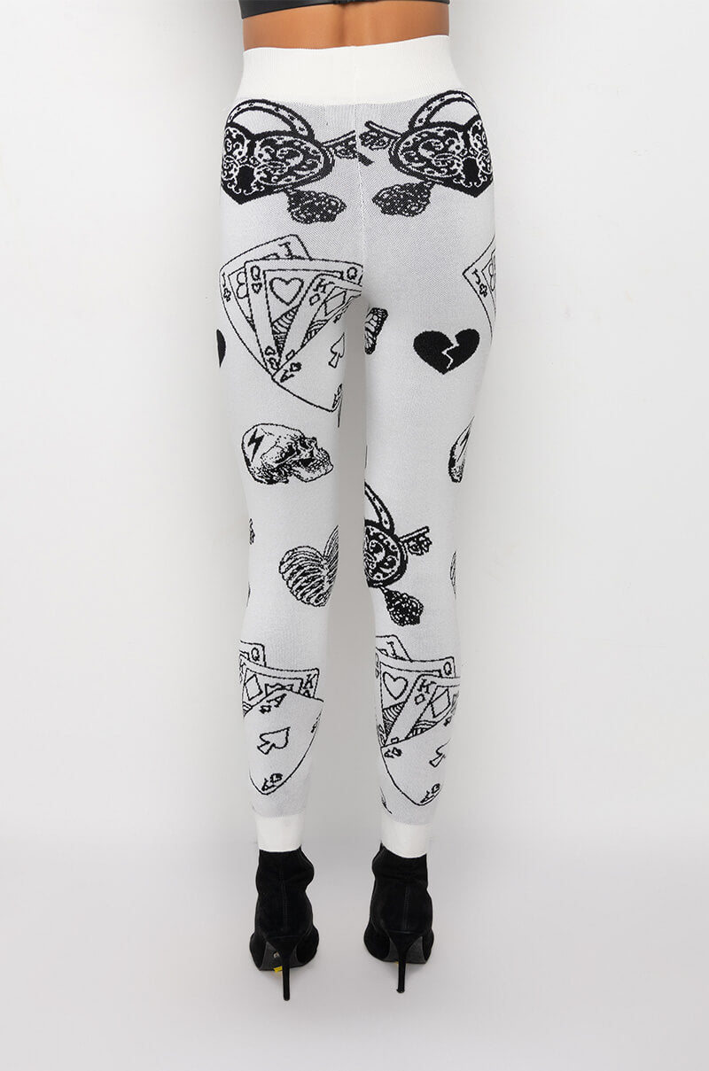 ROLL THE DICE KNIT JOGGER