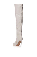 RONNIE OVER THE KNEE BOOT IN CREAM