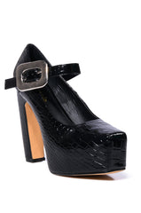 ROUNDABOUT BLACK CHUNKY PUMP