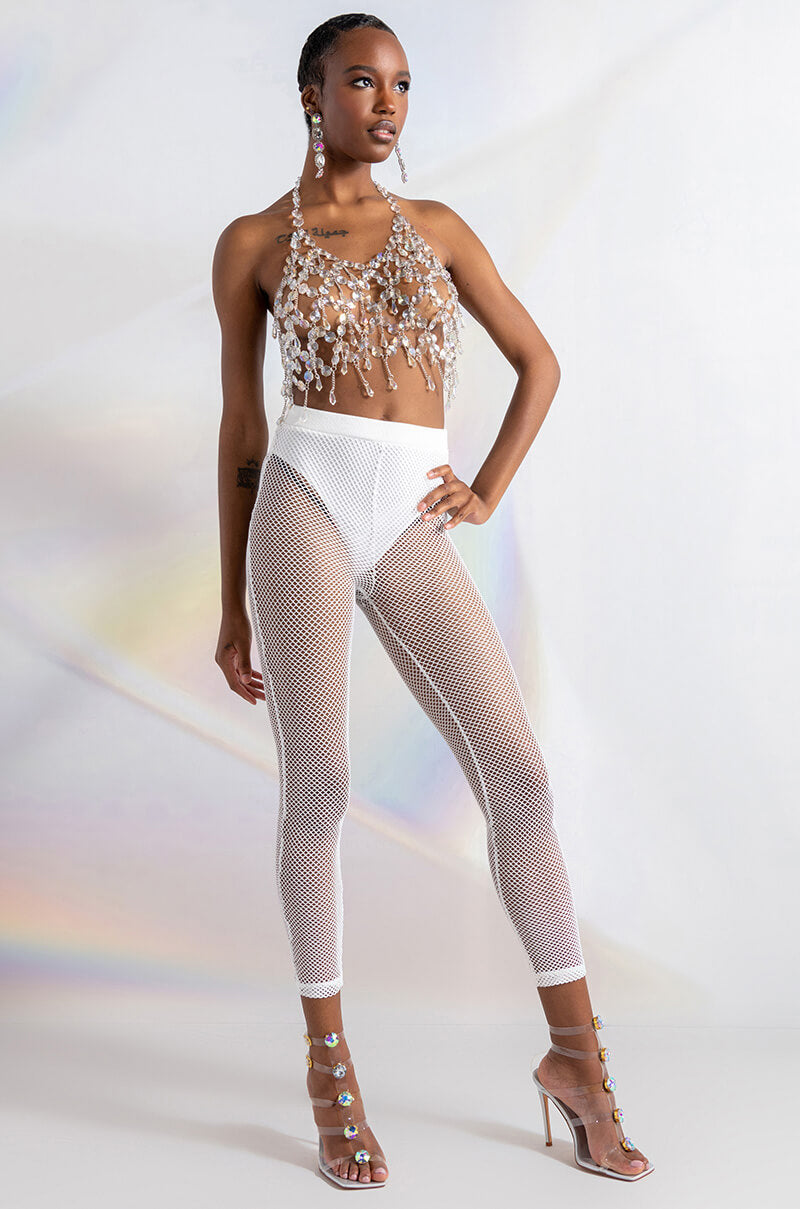 ROWDY FISHNET LEGGING