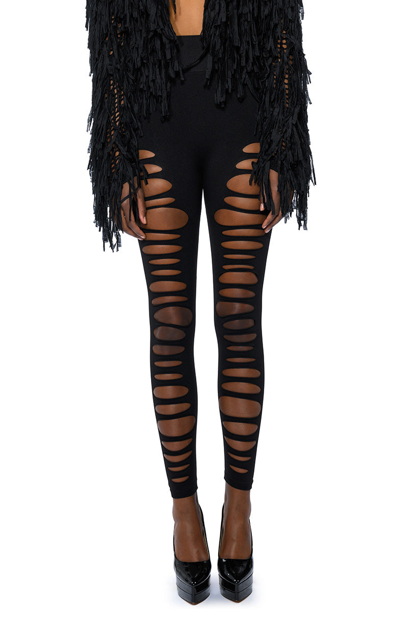 ROXANNE SEAMLESS DISTRESSED LEGGING