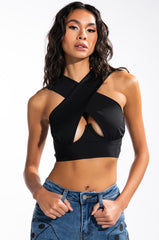 RULES DON'T APPLY CROSS FRONT BLOUSE