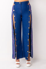 RUN IT UP WIDE LEG DENIM JEANS