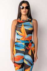 RUN TO THE SUN SLEEVELESS MESH BODYSUIT