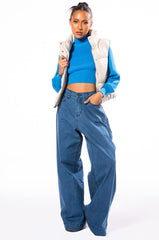 SAGE CROPPED TURTLENECK SWEATER