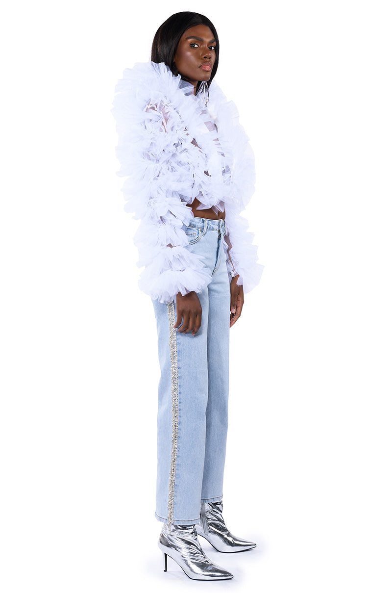 SAMIRA RUFFLE CARDIGAN