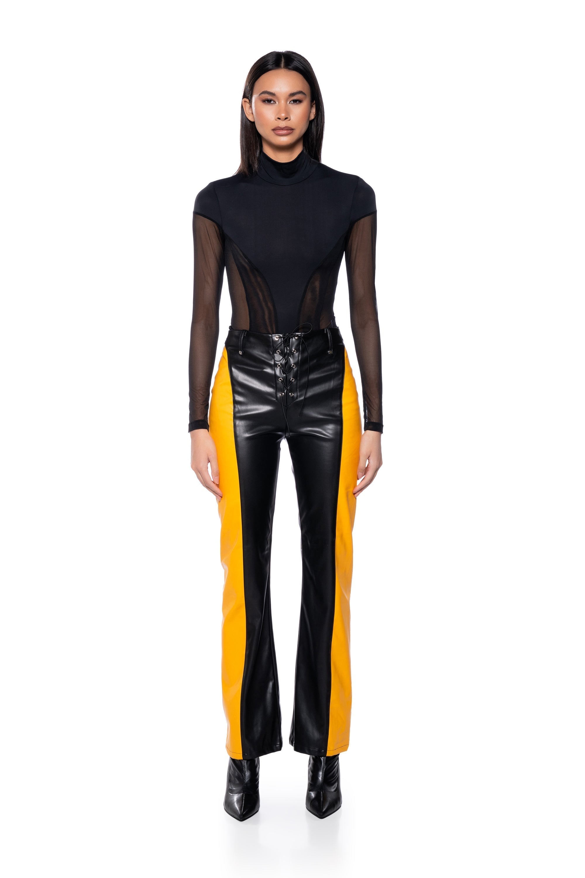 SEALED LIPS LONG SLEEVE MESH BODYSUIT
