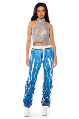 SECOND LOOK PRINTED PARACHUTE PANT