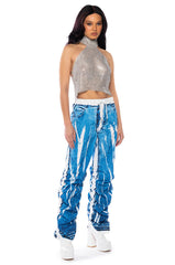 SECOND LOOK PRINTED PARACHUTE PANT