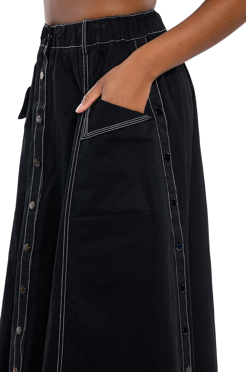 SECRET ADMIRER DENIM MAXI SKIRT