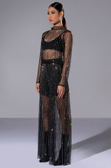 SELENA LONG SLEEVE EMBELLISHED TOP