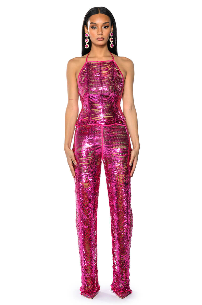 SENORITA EMBELLISHED HALTER TOP