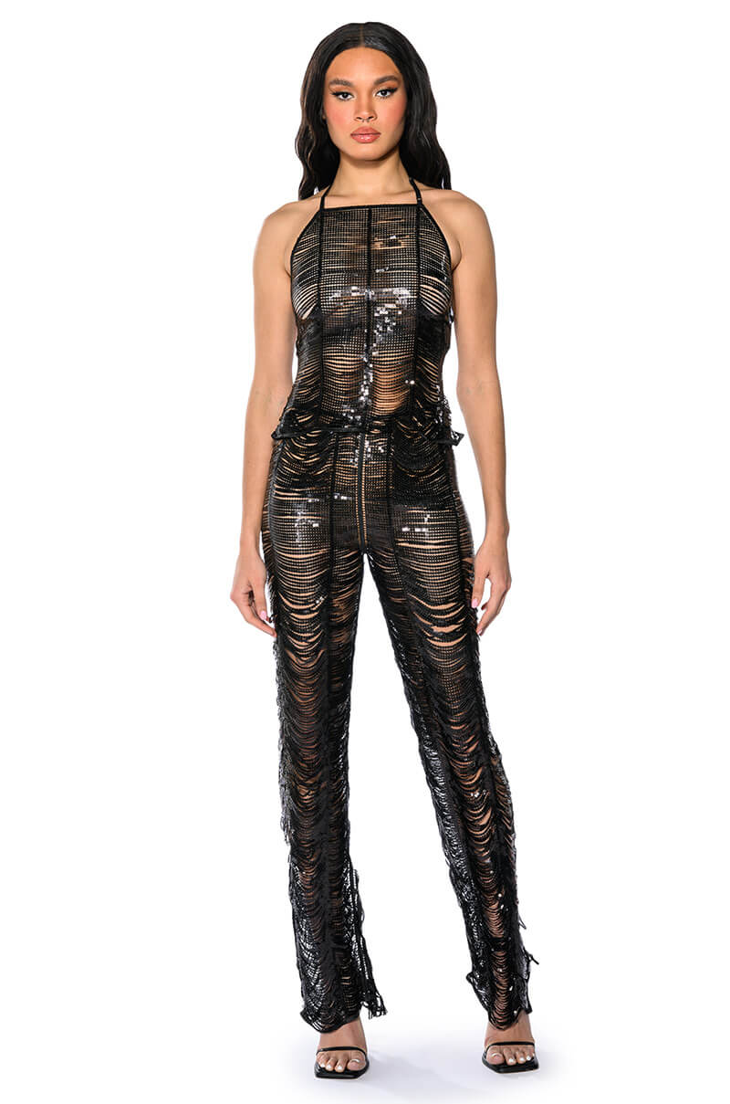 SENORITA EMBELLISHED STRAIGHT LEG PANT