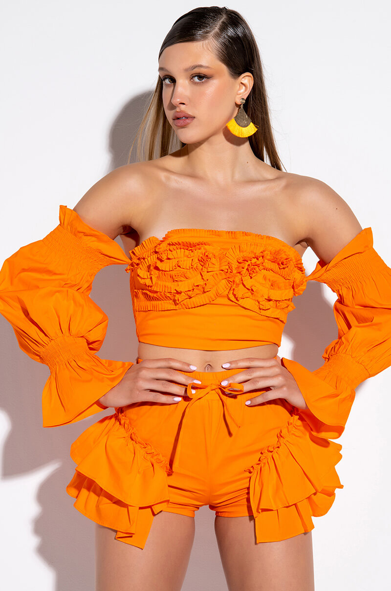 SEYCHELLES RUFFLE DETAIL SHORT
