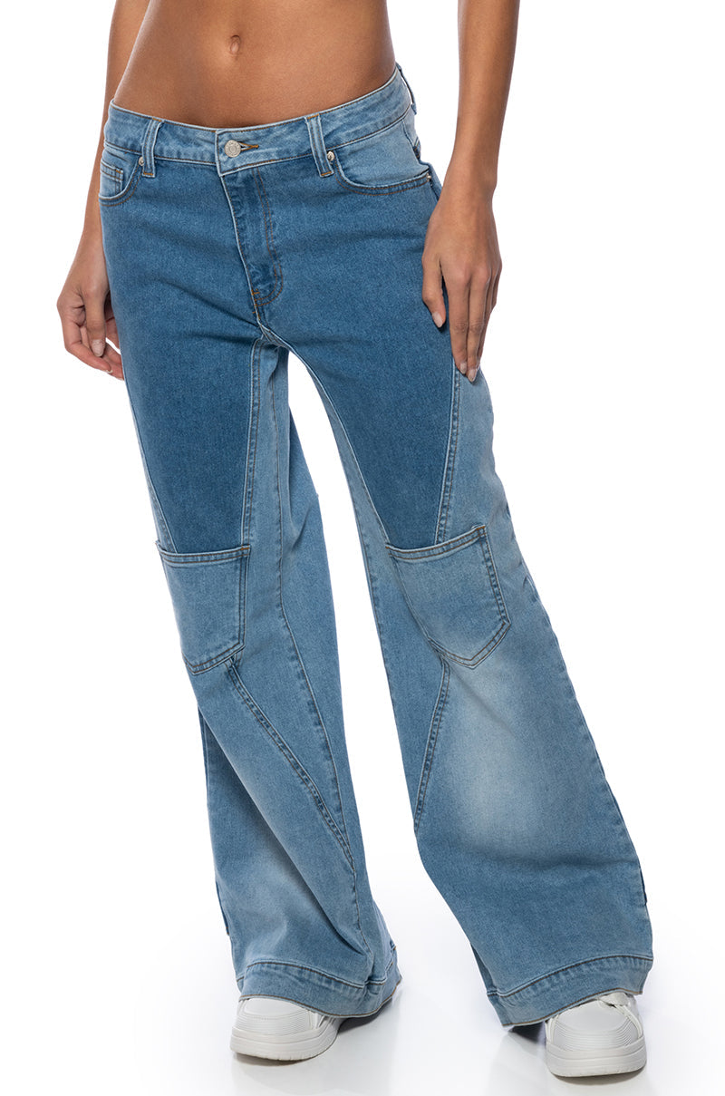 SHADES OF BLUE RELAXED FIT JEANS