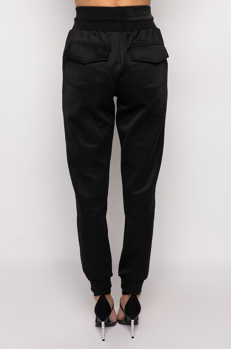 SHAPE OF YOU RHINESTONE ROPE JOGGER
