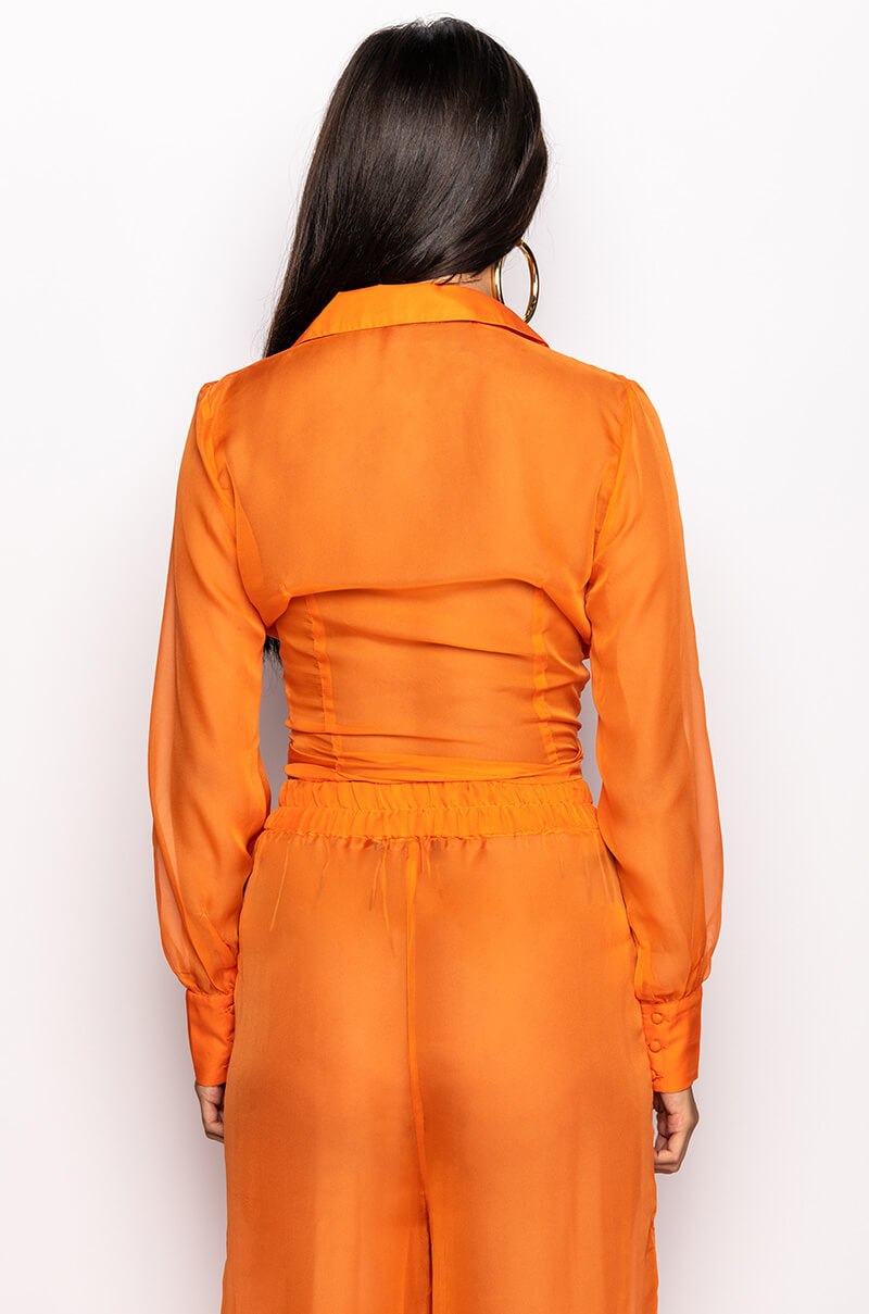 KEILANI TIE FRONT BLOUSE