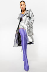 KAIVE SILVER TRENCH COAT