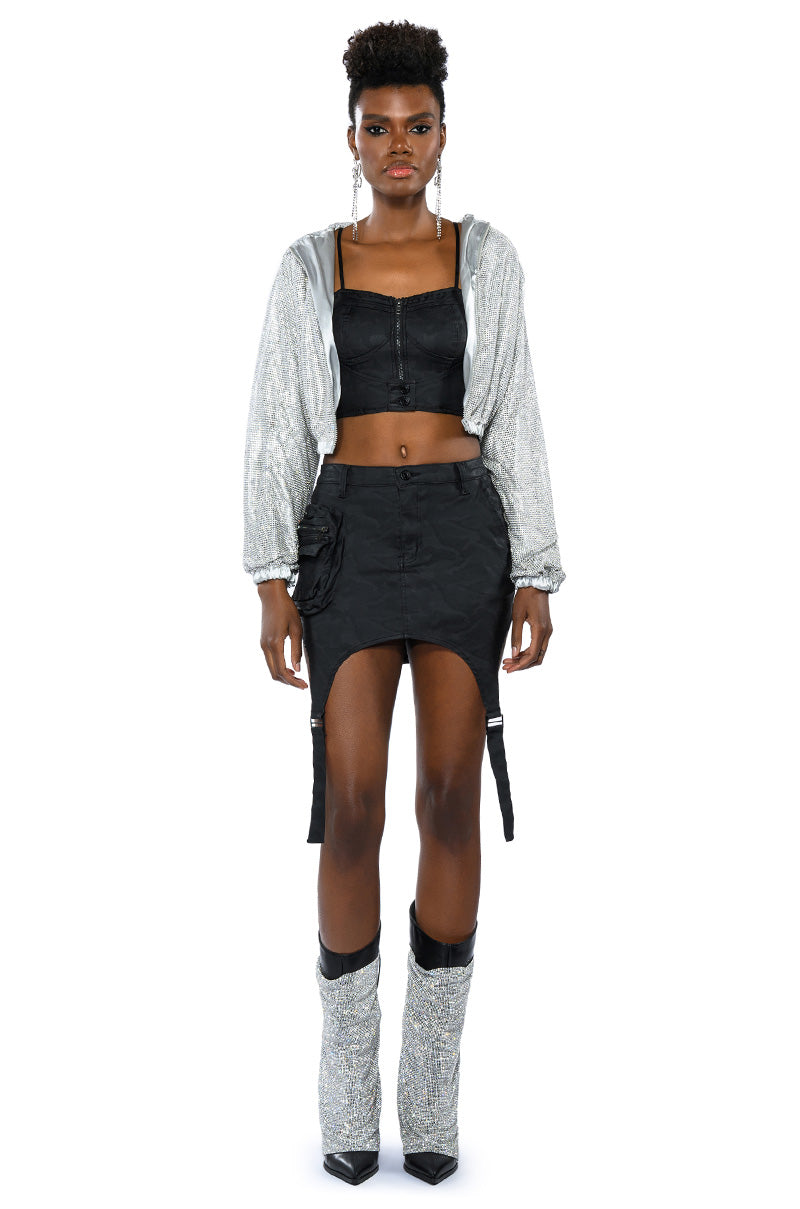 SHINE STAR RHINESTONE TOP