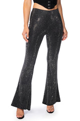 SHOW OUT RHINESTONE FLARE PANT